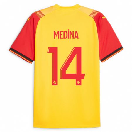 Kandiny Hombre Camiseta Facundo Medina #14 Amarillo 1ª Equipación 2023/24 La Camisa Chile