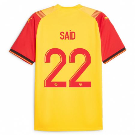 Kandiny Hombre Camiseta Wesley Saïd #22 Amarillo 1ª Equipación 2023/24 La Camisa Chile