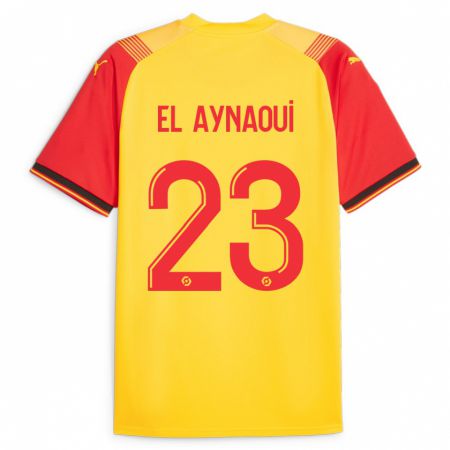 Kandiny Hombre Camiseta Neil El Aynaoui #23 Amarillo 1ª Equipación 2023/24 La Camisa Chile