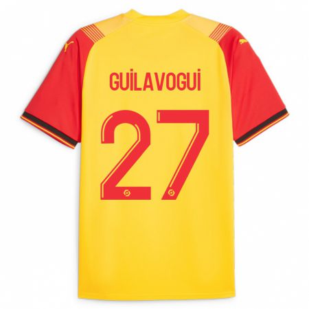 Kandiny Hombre Camiseta Morgan Guilavogui #27 Amarillo 1ª Equipación 2023/24 La Camisa Chile