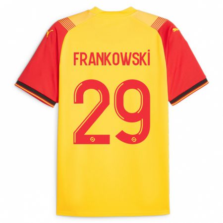Kandiny Hombre Camiseta Przemyslaw Frankowski #29 Amarillo 1ª Equipación 2023/24 La Camisa Chile