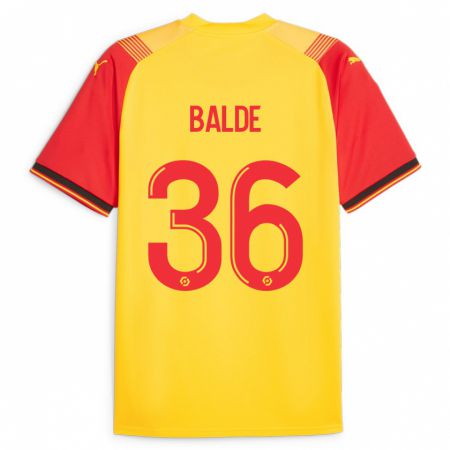 Kandiny Hombre Camiseta Ibrahima Baldé #36 Amarillo 1ª Equipación 2023/24 La Camisa Chile