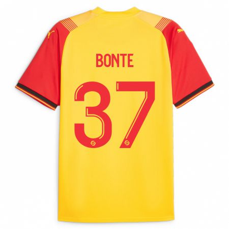 Kandiny Hombre Camiseta Nolan Bonte #37 Amarillo 1ª Equipación 2023/24 La Camisa Chile