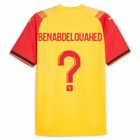 Kandiny Hombre Camiseta Kaïs Benabdelouahed #0 Amarillo 1ª Equipación 2023/24 La Camisa Chile