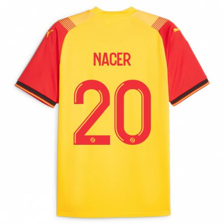 Kandiny Hombre Camiseta Myriem Nacer #20 Amarillo 1ª Equipación 2023/24 La Camisa Chile