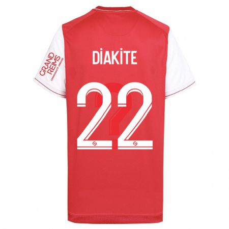 Kandiny Hombre Camiseta Oumar Diakité #22 Rojo 1ª Equipación 2023/24 La Camisa Chile