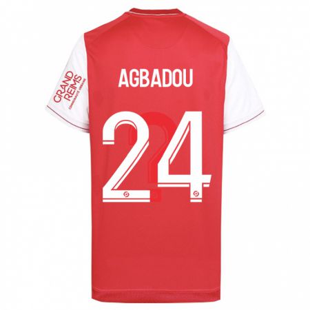 Kandiny Hombre Camiseta Emmanuel Agbadou #24 Rojo 1ª Equipación 2023/24 La Camisa Chile