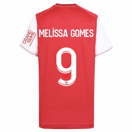 Kandiny Hombre Camiseta Melissa Ferreira Gomes #9 Rojo 1ª Equipación 2023/24 La Camisa Chile