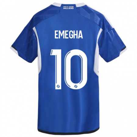Kandiny Hombre Camiseta Emanuel Emegha #10 Azul 1ª Equipación 2023/24 La Camisa Chile