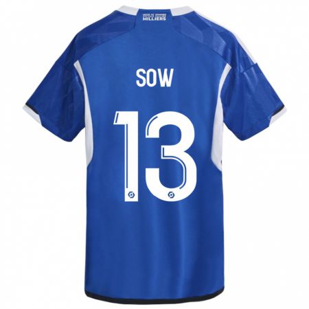 Kandiny Hombre Camiseta Saïdou Sow #13 Azul 1ª Equipación 2023/24 La Camisa Chile