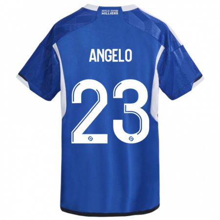 Kandiny Hombre Camiseta Ângelo #23 Azul 1ª Equipación 2023/24 La Camisa Chile