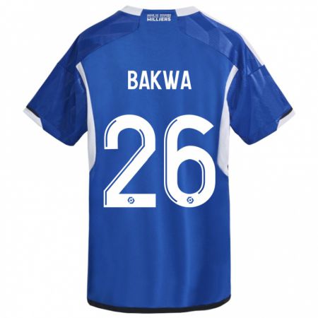 Kandiny Hombre Camiseta Dilane Bakwa #26 Azul 1ª Equipación 2023/24 La Camisa Chile