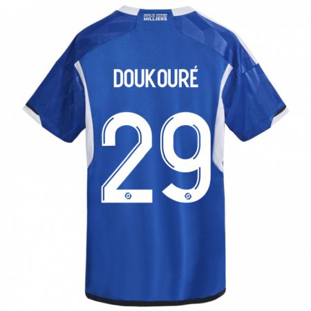 Kandiny Hombre Camiseta Ismaël Doukouré #29 Azul 1ª Equipación 2023/24 La Camisa Chile