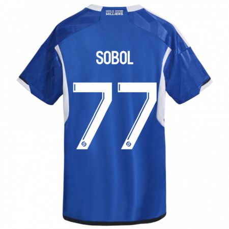 Kandiny Hombre Camiseta Eduard Sobol #77 Azul 1ª Equipación 2023/24 La Camisa Chile