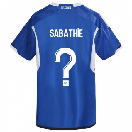 Kandiny Hombre Camiseta Gabin Sabathié #0 Azul 1ª Equipación 2023/24 La Camisa Chile