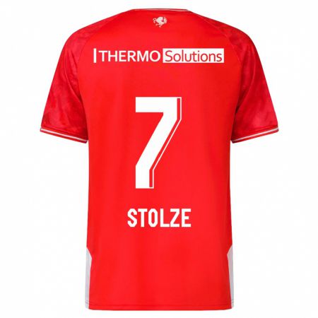 Kandiny Hombre Camiseta Anna-Lena Stolze #7 Rojo 1ª Equipación 2023/24 La Camisa Chile