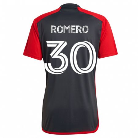 Kandiny Hombre Camiseta Tomás Romero #30 Gris 1ª Equipación 2023/24 La Camisa Chile