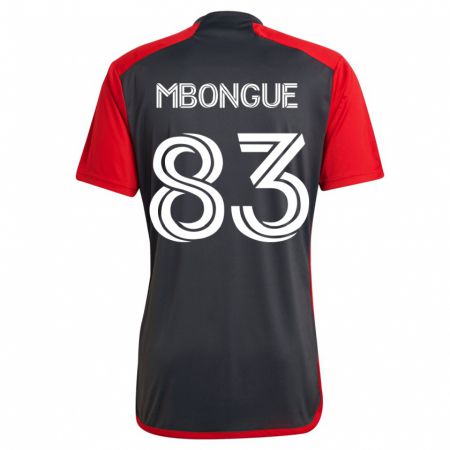 Kandiny Hombre Camiseta Hugo Mbongue #83 Gris 1ª Equipación 2023/24 La Camisa Chile