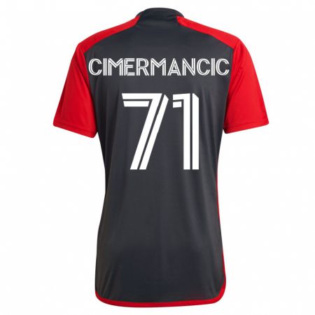 Kandiny Hombre Camiseta Markus Cimermancic #71 Gris 1ª Equipación 2023/24 La Camisa Chile