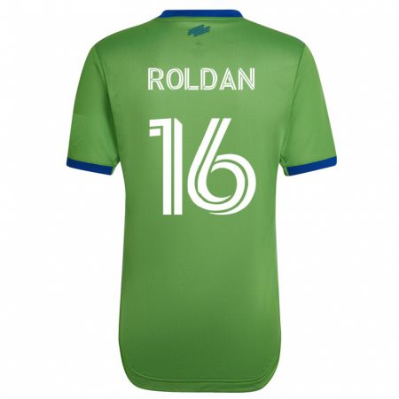 Kandiny Hombre Camiseta Álex Roldán #16 Verde 1ª Equipación 2023/24 La Camisa Chile