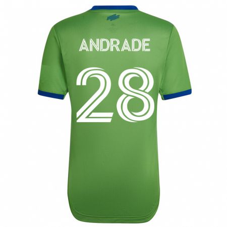 Kandiny Hombre Camiseta Yeimar Gómez Andrade #28 Verde 1ª Equipación 2023/24 La Camisa Chile