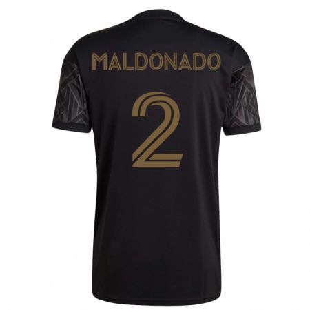 Kandiny Hombre Camiseta Denil Maldonado #2 Negro 1ª Equipación 2023/24 La Camisa Chile