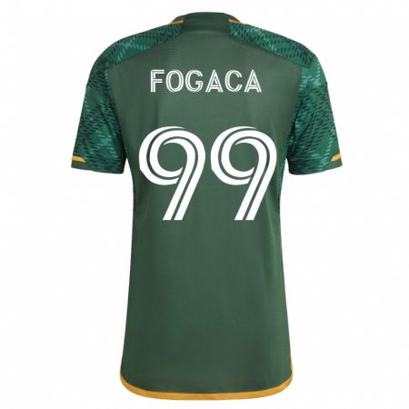 Kandiny Hombre Camiseta Nathan Fogaça #99 Verde 1ª Equipación 2023/24 La Camisa Chile
