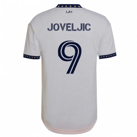 Kandiny Hombre Camiseta Dejan Joveljic #9 Blanco 1ª Equipación 2023/24 La Camisa Chile