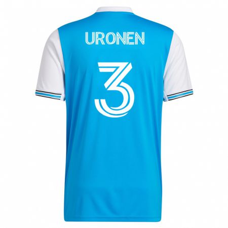 Kandiny Hombre Camiseta Jere Uronen #3 Azul 1ª Equipación 2023/24 La Camisa Chile
