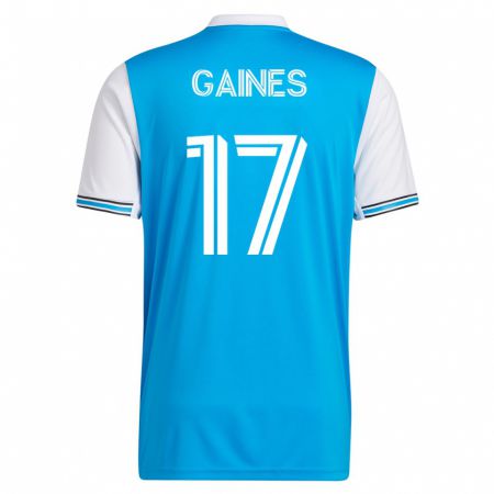 Kandiny Hombre Camiseta Mckinze Gaines #17 Azul 1ª Equipación 2023/24 La Camisa Chile