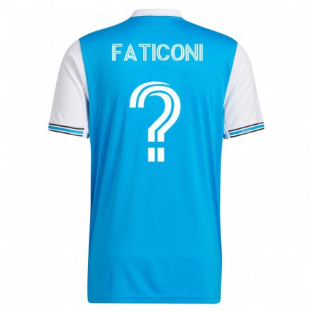Kandiny Hombre Camiseta Trey Faticoni #0 Azul 1ª Equipación 2023/24 La Camisa Chile
