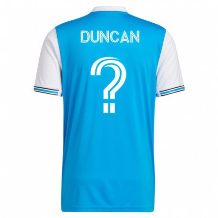 Kandiny Hombre Camiseta Samuel Duncan #0 Azul 1ª Equipación 2023/24 La Camisa Chile