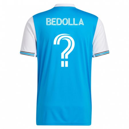Kandiny Hombre Camiseta Brando Bedolla #0 Azul 1ª Equipación 2023/24 La Camisa Chile