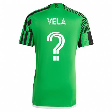 Kandiny Hombre Camiseta Christo Vela #0 Verde Negro 1ª Equipación 2023/24 La Camisa Chile