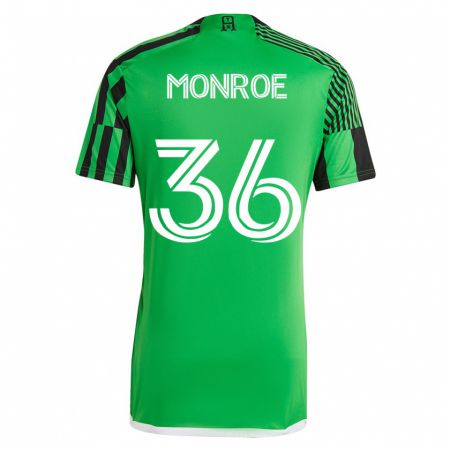 Kandiny Hombre Camiseta Greg Monroe #36 Verde Negro 1ª Equipación 2023/24 La Camisa Chile