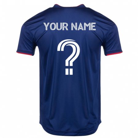 Kandiny Hombre Camiseta Su Nombre #0 Armada 1ª Equipación 2023/24 La Camisa Chile