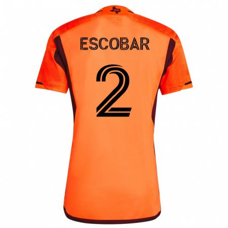 Kandiny Hombre Camiseta Franco Escobar #2 Naranja 1ª Equipación 2023/24 La Camisa Chile