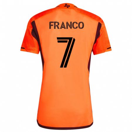 Kandiny Hombre Camiseta Iván Franco #7 Naranja 1ª Equipación 2023/24 La Camisa Chile