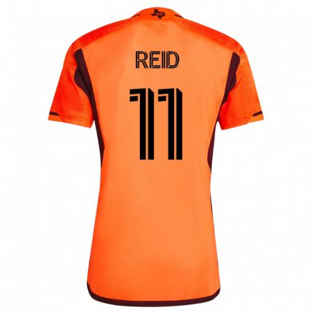Kandiny Hombre Camiseta Isaiah Reid #11 Naranja 1ª Equipación 2023/24 La Camisa Chile
