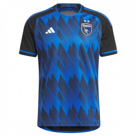 Kandiny Hombre Camiseta Jamiro Monteiro #35 Azul Negro 1ª Equipación 2023/24 La Camisa Chile