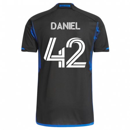 Kandiny Hombre Camiseta Daniel #42 Azul Negro 1ª Equipación 2023/24 La Camisa Chile