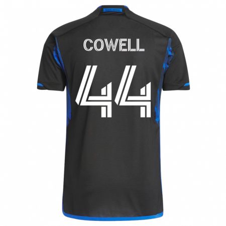Kandiny Hombre Camiseta Cade Cowell #44 Azul Negro 1ª Equipación 2023/24 La Camisa Chile