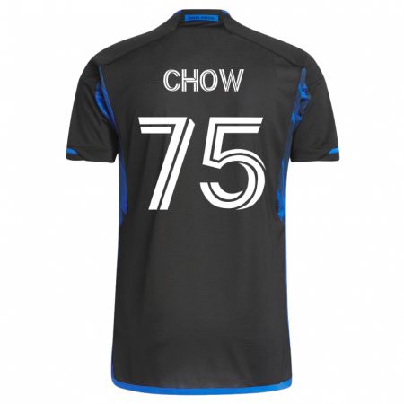 Kandiny Hombre Camiseta Alex Chow #75 Azul Negro 1ª Equipación 2023/24 La Camisa Chile