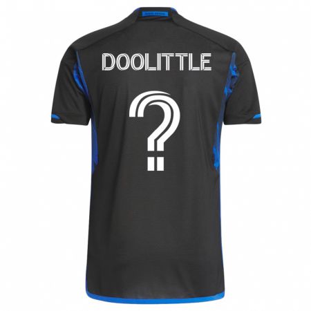 Kandiny Hombre Camiseta Brooks Doolittle #0 Azul Negro 1ª Equipación 2023/24 La Camisa Chile