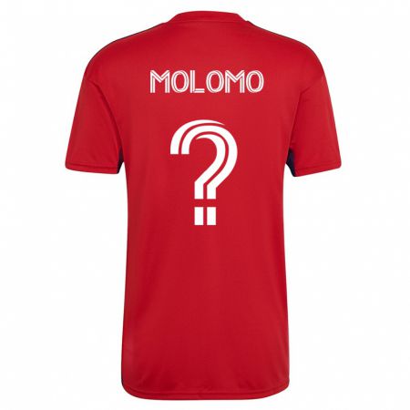 Kandiny Hombre Camiseta Zach Molomo #0 Rojo 1ª Equipación 2023/24 La Camisa Chile