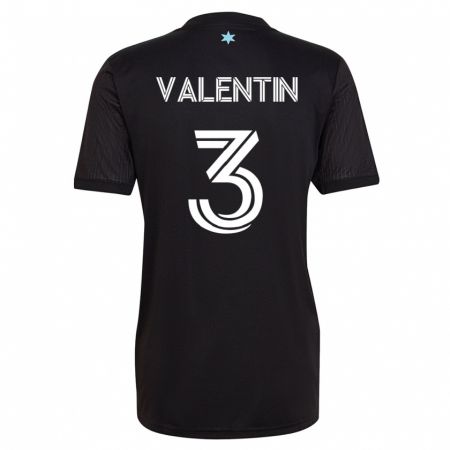 Kandiny Hombre Camiseta Zarek Valentin #3 Negro 1ª Equipación 2023/24 La Camisa Chile
