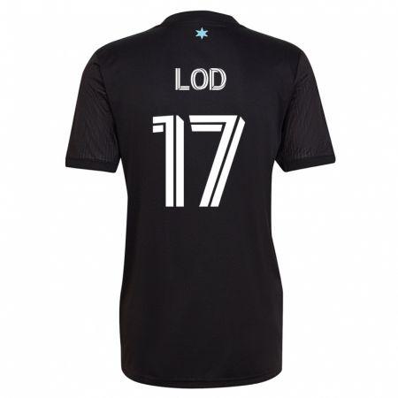 Kandiny Hombre Camiseta Robin Lod #17 Negro 1ª Equipación 2023/24 La Camisa Chile