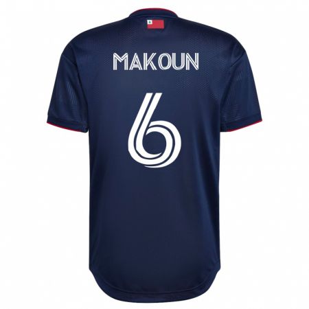 Kandiny Hombre Camiseta Christian Makoun #6 Armada 1ª Equipación 2023/24 La Camisa Chile