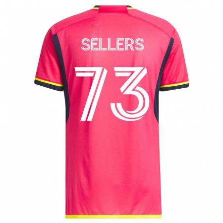 Kandiny Hombre Camiseta Braydon Sellers #73 Rosa 1ª Equipación 2023/24 La Camisa Chile