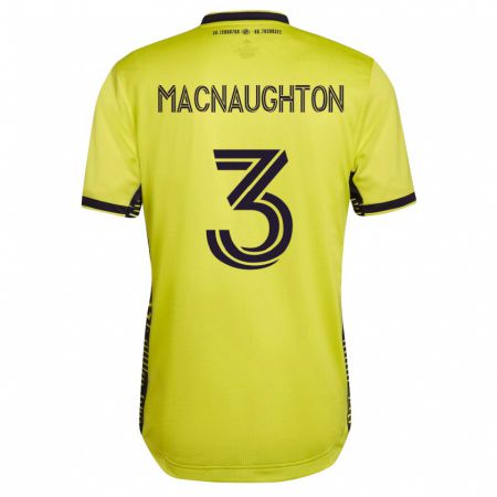 Kandiny Hombre Camiseta Lukas Macnaughton #3 Amarillo 1ª Equipación 2023/24 La Camisa Chile